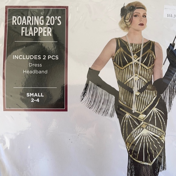 Roaring 20’s Flapper Adult Costume! New! - Picture 2 of 10